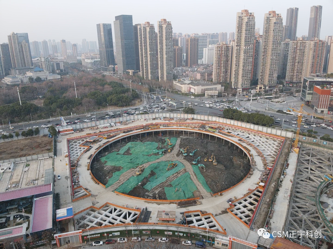 2023完美开端！上海金泰SMC工法钻机助力武汉广电全媒体中心项目